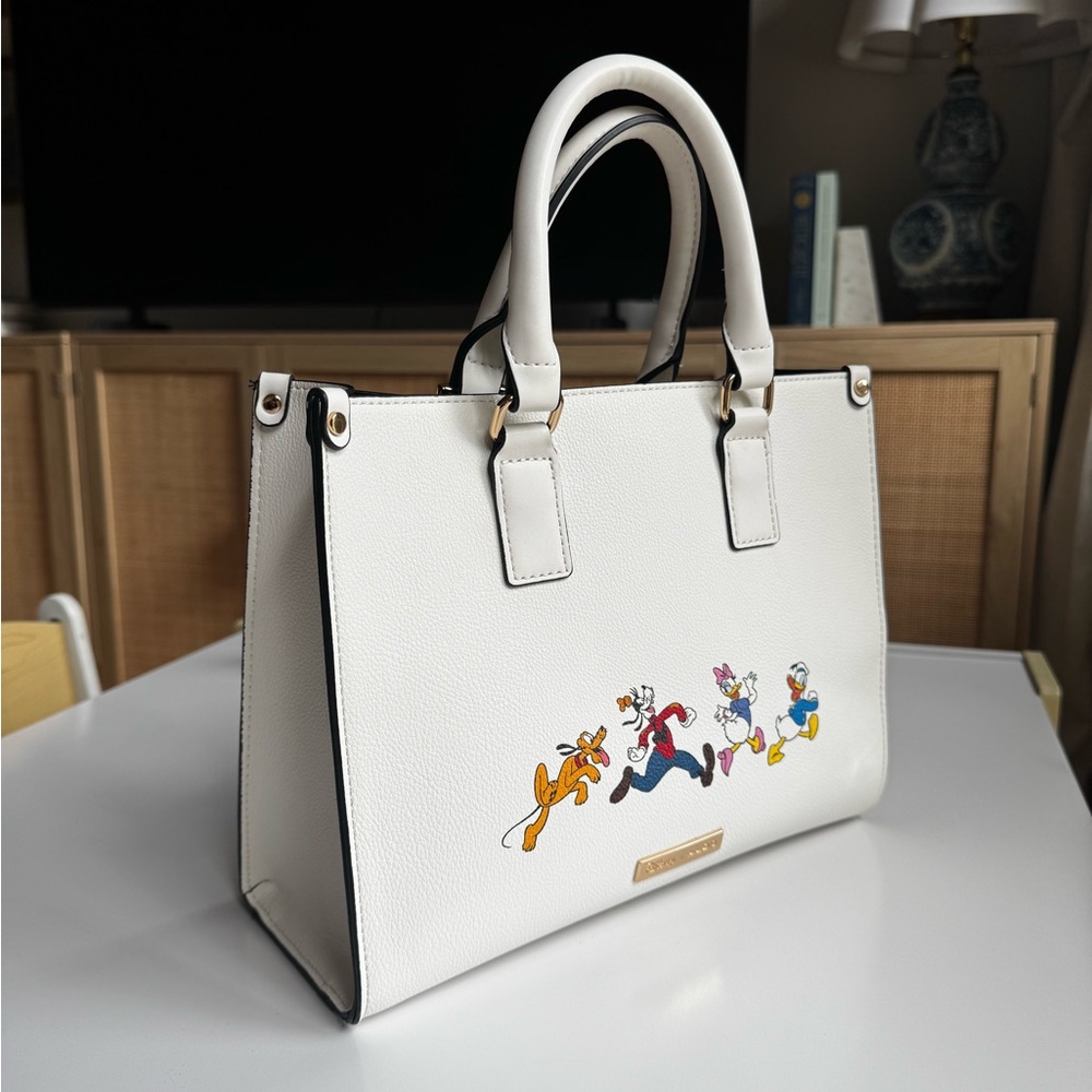 ALDO White Satchel with Mickey and Minnie Design - Picture 4 of 9